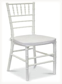 Hire traditional wedding and dinner chair - white