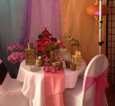 Wedding themes - hire items 'ranging through Reds'