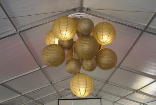 Hire Contemporary chandelier - based on paper lanterns